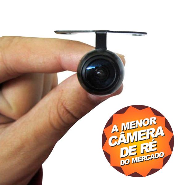 Câmera de Ré Micro Colorida/suporte borboleta/visão noturna.